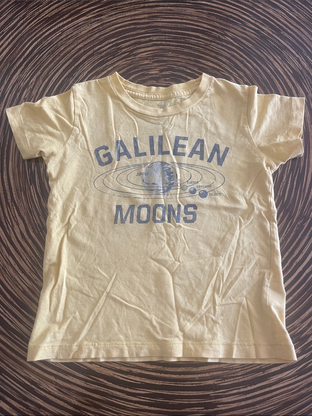Peek Yellow 'Galilean Moons' Graphic Tee